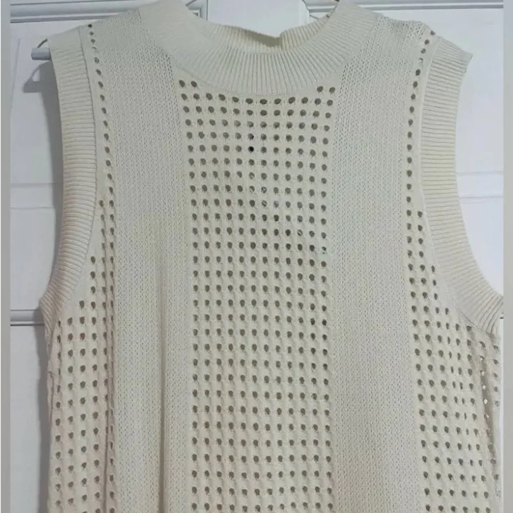 NWT CALIA Women's Crochet Cover Up Dress - Light Sand - Picture 3 of 4